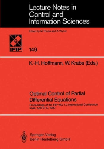 Optimal Control of Partial Differential Equations Proceedings of the IFIP WG 7.2 International Conference Irsee, April 9–12, 1990