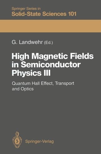 High Magnetic Fields in Semiconductor Physics III Quantum Hall Effect, Transport and Optics