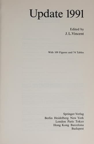 Update 1991 (Update in Intensive Care and Emergency Medicine, 14)