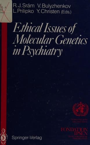 Ethical Issues of Molecular Genetics in Psychiatry