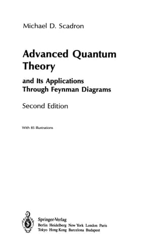 Advanced Quantum Theory: and Its Applications Through Feynman Diagrams (Theoretical and Mathematical Physics)