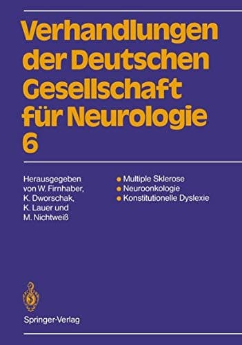 Multiple Sklerose Neuroonkologie Konstitutionelle Dyslexie 63. Jahrestagung vom 13.–15. September 1990 in Darmstadt