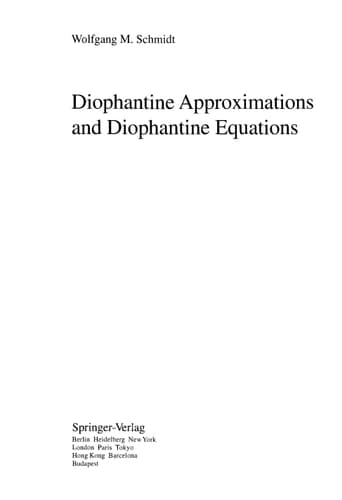 Diophantine Approximations and Diophantine Equations