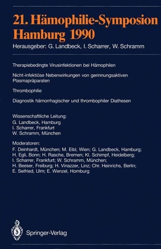 21. Hämophilie-Symposion Hamburg 1990