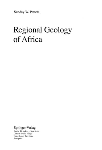 Regional Geology of Africa (Lecture Notes in Earth Sciences, 40)