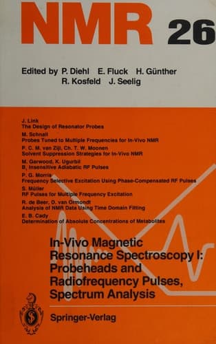 In-Vivo Magnetic Resonance Spectroscopy I: Probeheads and Radiofrequency Pulses Spectrum Analysis