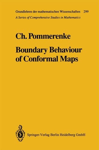 Boundary Behaviour of Conformal Maps (Grundlehren der mathematischen Wissenschaften, 299)