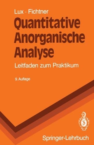 Quantitative Anorganische Analyse Leitfaden zum Praktikum