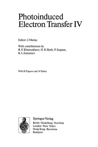 Photoinduced Electron Transfer IV