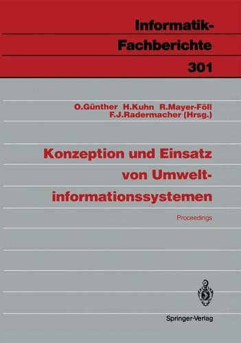 Konzeption und Einsatz von Umweltinformationssystemen Proceedings