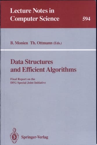 Data Structures and Efficient Algorithms Final Report on the DFG Special Joint Initiative