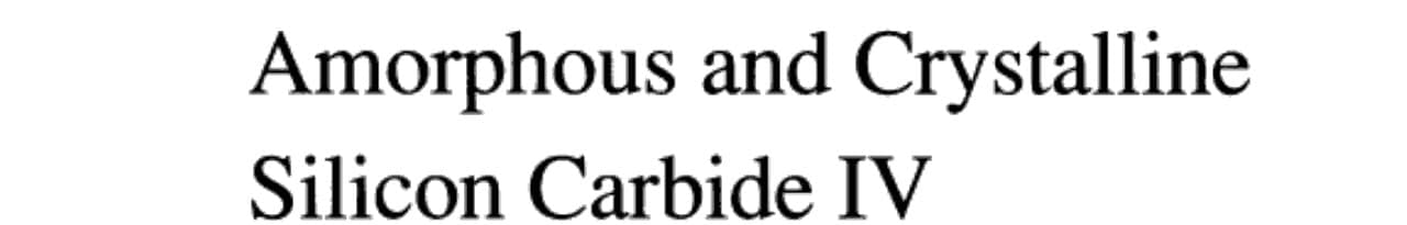 Amorphous and Crystalline Silicon Carbide IV Proceedings of the 4th International Conference, Santa Clara, CA, October 9–11, 1991