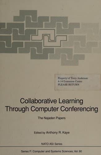 Collaborative Learning Through Computer Conferencing: The Najaden Papers (Nato ASI Subseries F:)