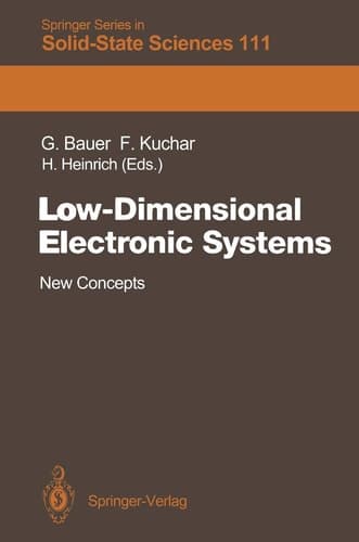 Low-Dimensional Electronic Systems New Concepts