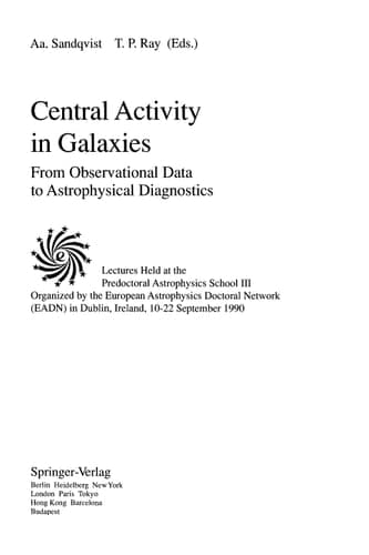 Central Activity in Galaxies: From Observational Data to Astrophysical Diagnostics (Lecture Notes in Physics)