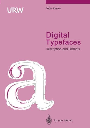 Digital Typefaces: Description and Formats