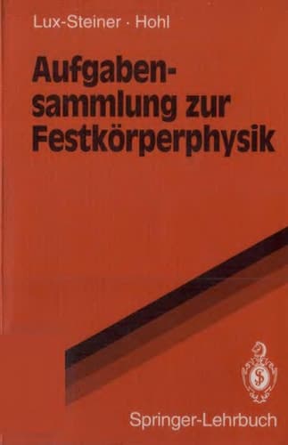 Aufgabensammlung zur Festkörperphysik