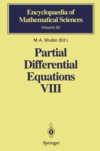 Partial Differential Equations VIII Overdetermined Systems Dissipative Singular Schrödinger Operator Index Theory