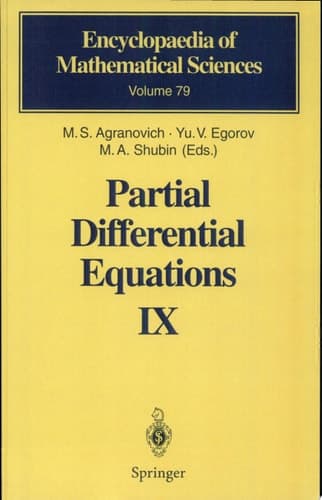 Partial Differential Equations IX Elliptic Boundary Value Problems