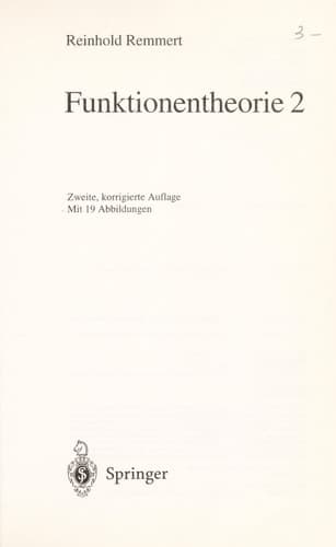 Funktionentheorie