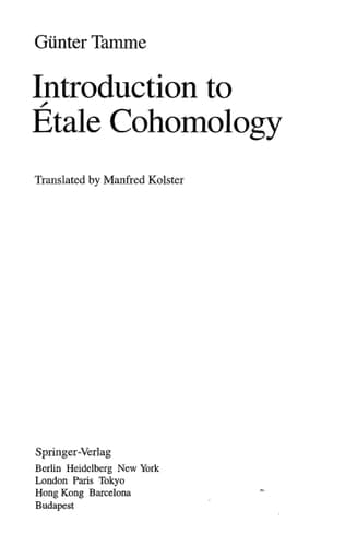 Introduction to Étale Cohomology