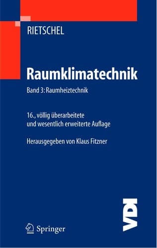 Raumklimatechnik Band 3: Raumheiztechnik