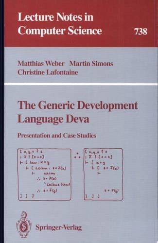 The Generic Development Language Deva Presentation and Case Studies
