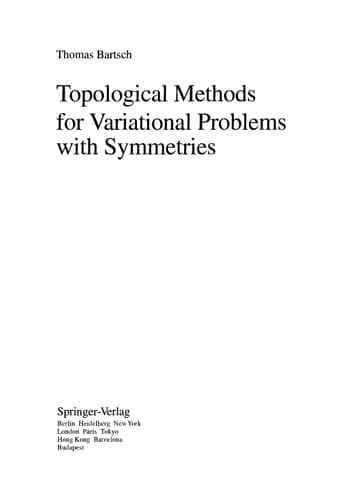 Topological Methods for Variational Problems with Symmetries