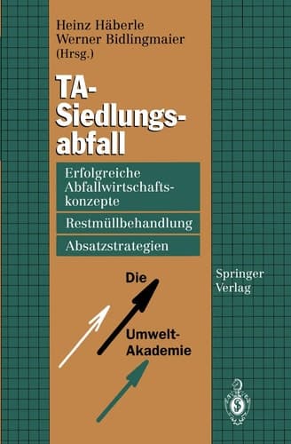 TA-Siedlungsabfall Erfolgreiche Abfallwirtschaftskonzepte, Restmüllbehandlung, Absatzstrategien