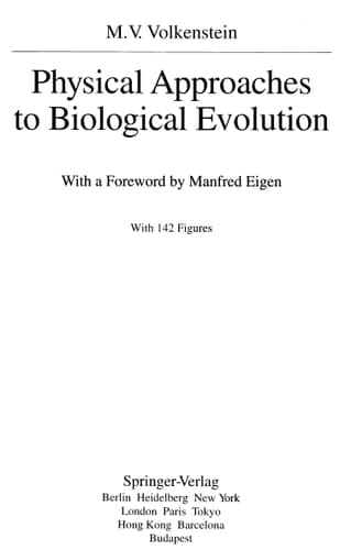 Physical Approaches to Biological Evolution