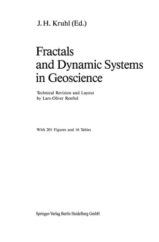 Fractals and Dynamic Systems in Geoscience