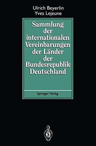 Sammlung der internationalen Vereinbarungen der Länder der Bundesrepublik Deutschland (German Edition)