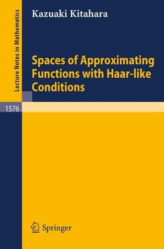 Spaces of Approximating Functions with Haar-like Conditions (Lecture Notes in Mathematics, 1576)