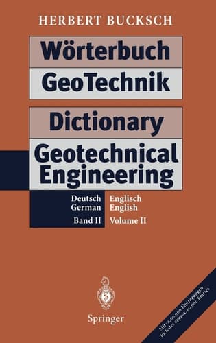Dictionary geotechnical engineering