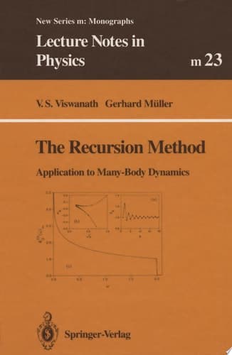 The Recursion Method Application to Many Body Dynamics