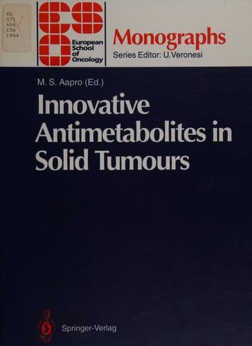 Innovative Antimetabolites in Solid Tumours