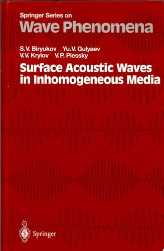 Surface acoustic waves in inhomogeneous media