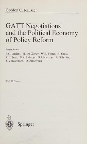 GATT Negotiations and the Political Economy of Policy Reform