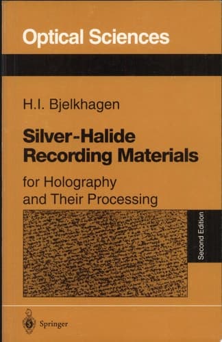 Silver-halide recording materials for holography and their processing MATERIALS...
