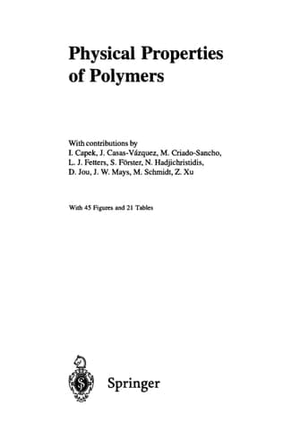 Physical Properties of Polymers