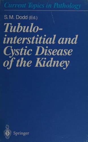 Tubulointerstitial and Cystic Disease of the Kidney