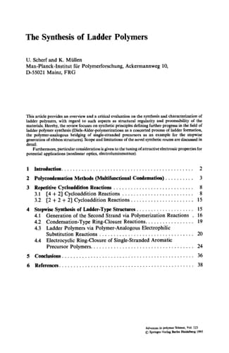 Synthesis and Photosynthesis
