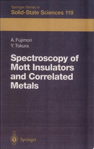 Spectroscopy of Mott Insulators and Correlated Metals Proceedings of the 17th Taniguchi Symposium, Kashikojima, Japan, October 24-28, 1994