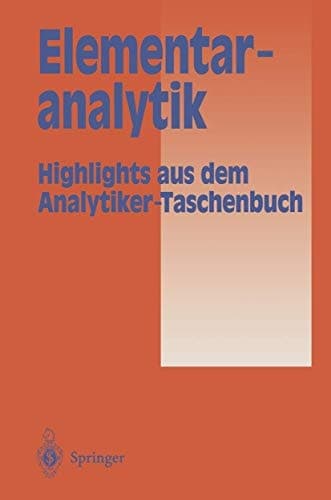 Elementaranalytik Highlights aus dem Analytiker-Taschenbuch