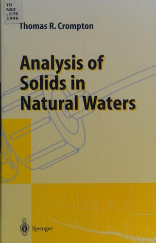 Analysis of Solids in Natural Waters