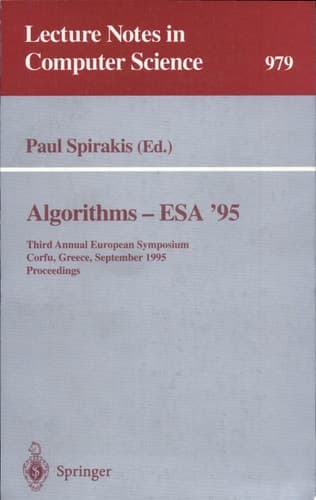 Algorithms - ESA '95 Third Annual European Symposium, Corfu, Greece, September, 25 - 27, 1995. Proceedings
