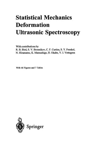 Statistical Mechanics Deformation Ultrasonic Spectroscopy
