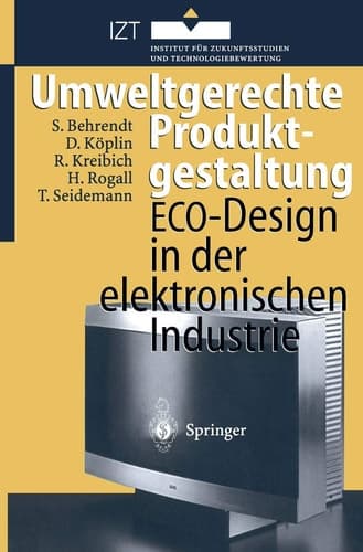 Umweltgerechte Produktgestaltung ECO-Design in der elektronischen Industrie