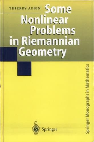 Some Nonlinear Problems in Riemannian Geometry
