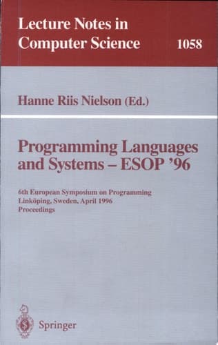 Programming Languages and Systems - Esop'96 Proceedings